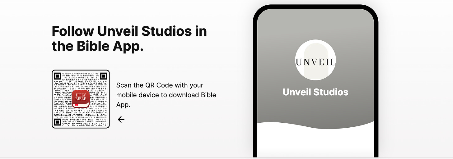 UnveilTV on YouVersion the Bible App - read the inspiring plans for FREE