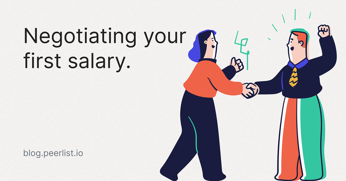 Negotiating your first salary