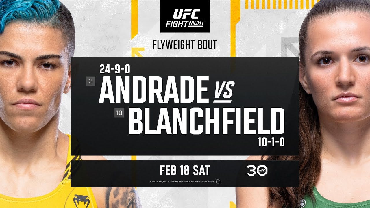 UFC Vegas 69: Andrade vs Blanchfield - February 18 | Fight Promo - YouTube