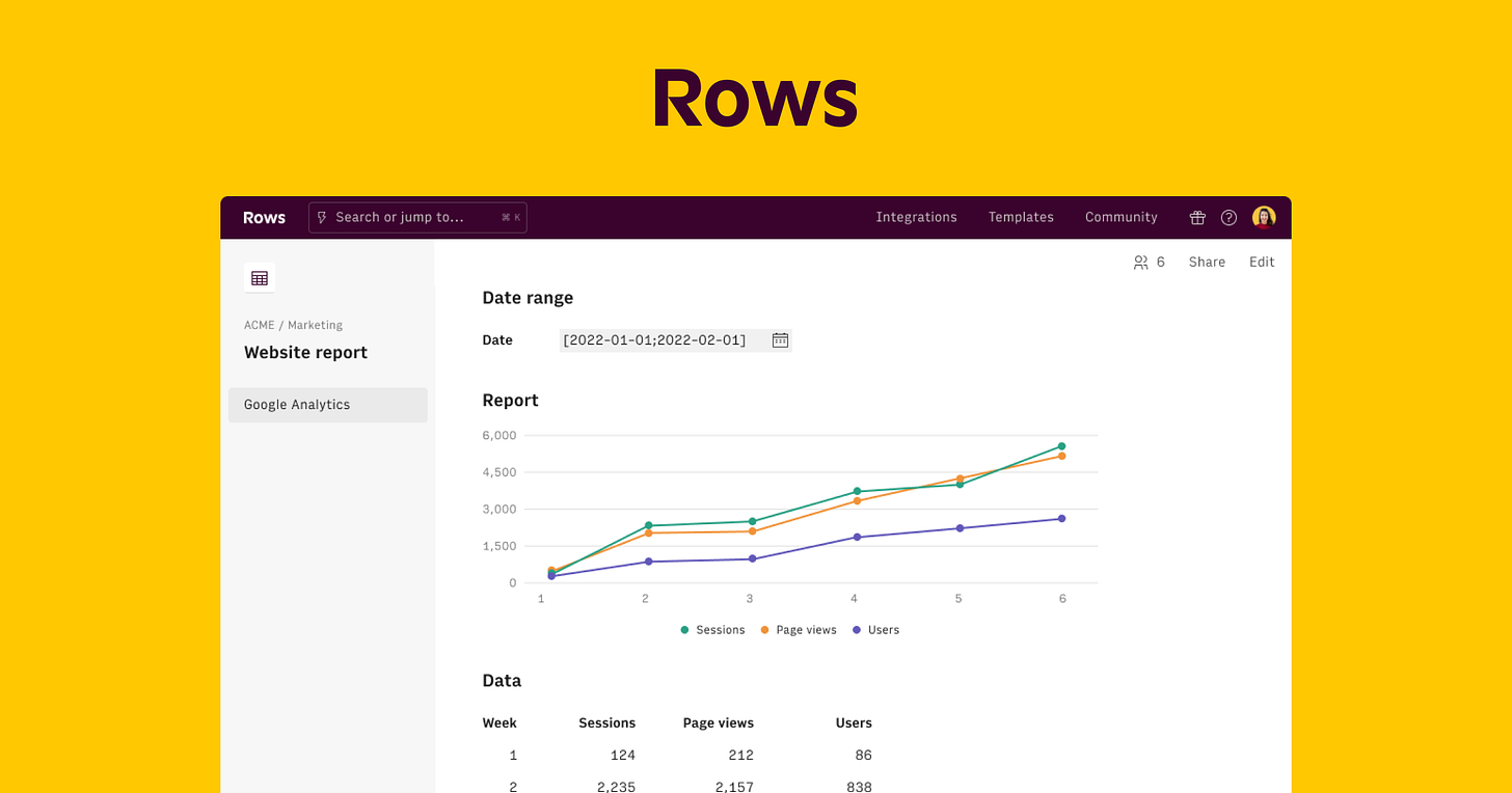 Rows