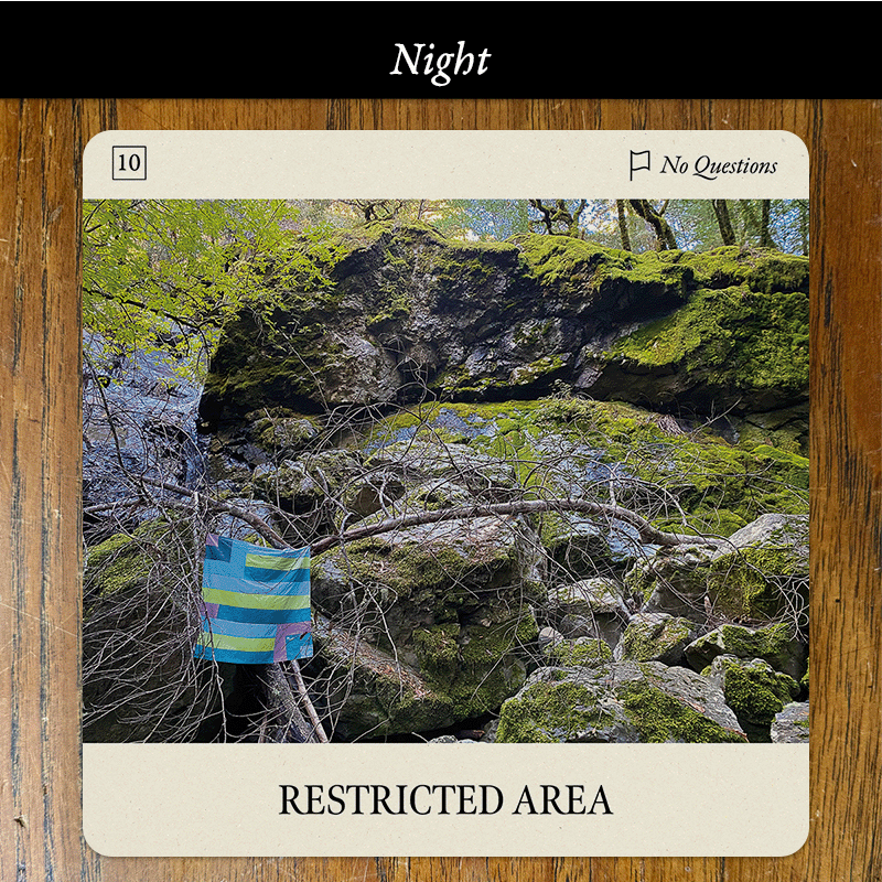 Flag Oracle Card Restricted Area