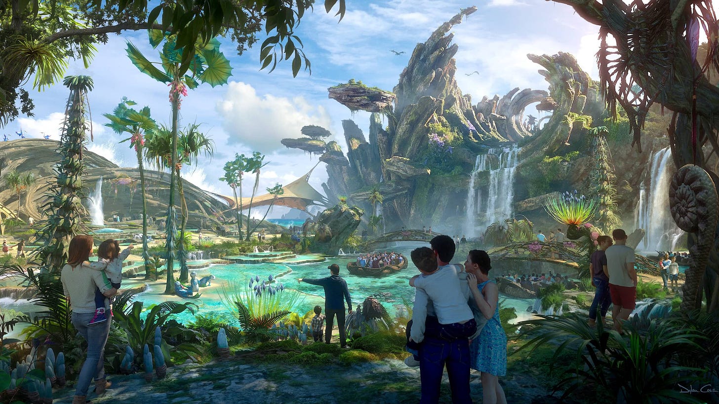 Avatar land at Disneyland Resort
