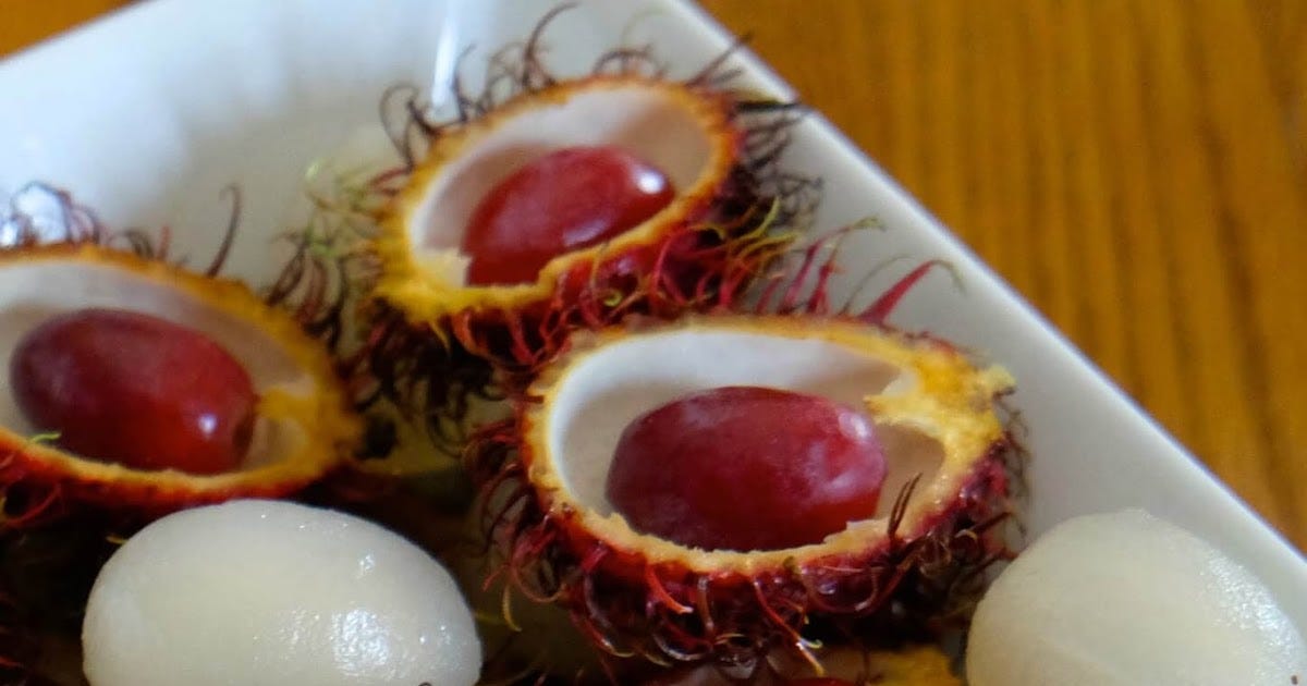 freaky rambutans halloween treats