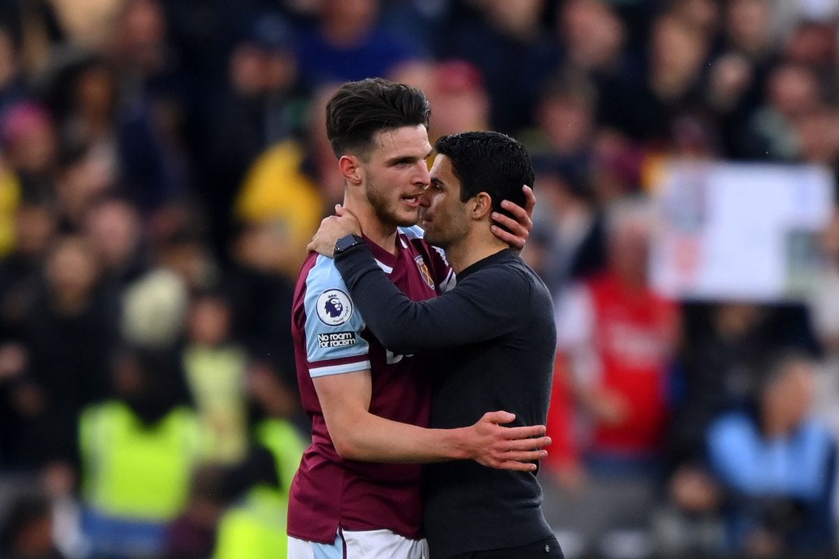 Declan Rice 'leaning' towards Arsenal because of Mikel Arteta - We Ain't  Got No History