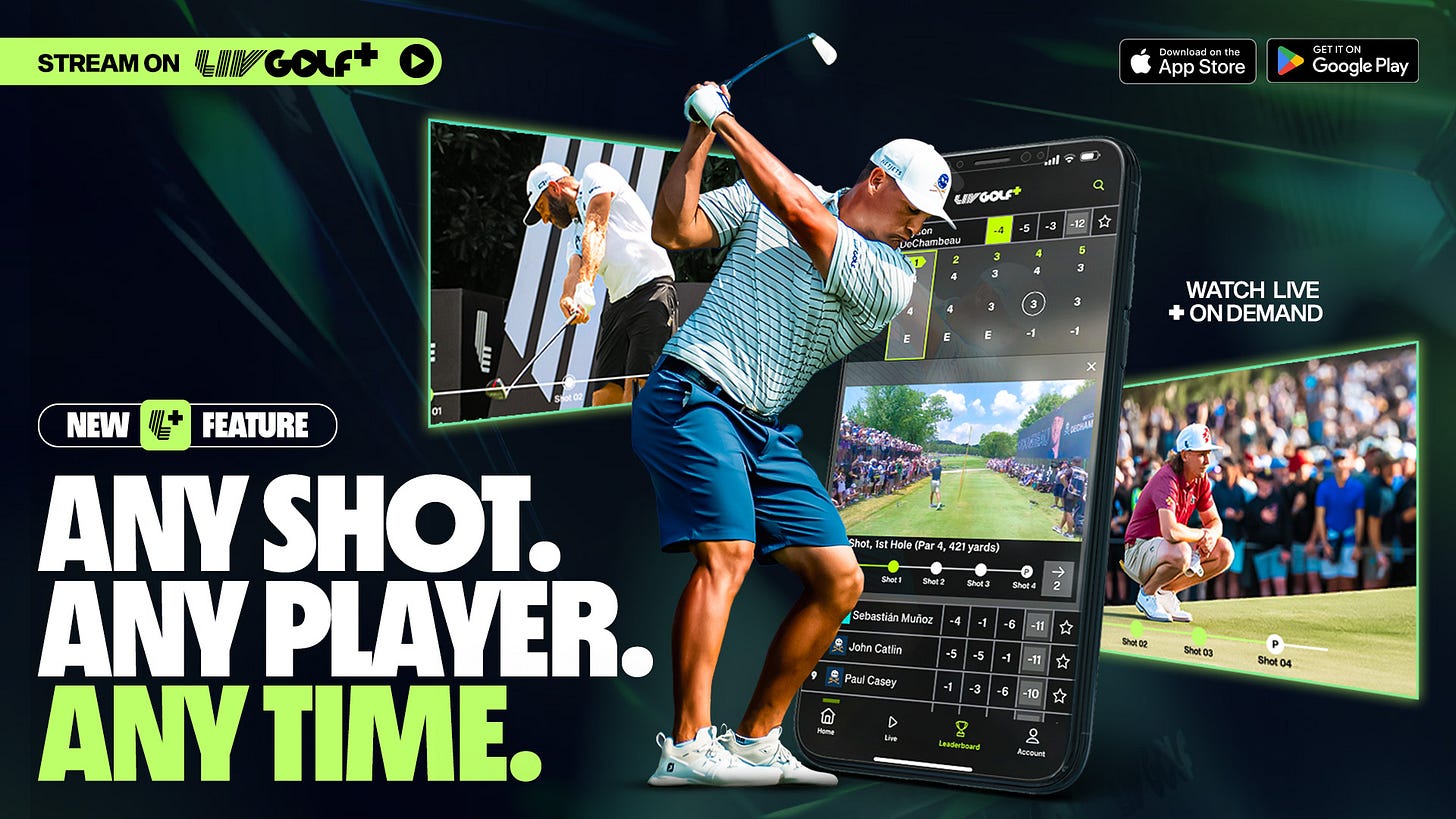 LIV Golf debuts 'Any Shot, Any Time' broadcast feature | LIV Golf