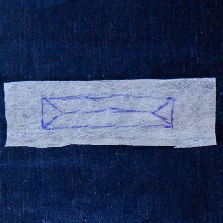 the box with stitch lines and cutting lines