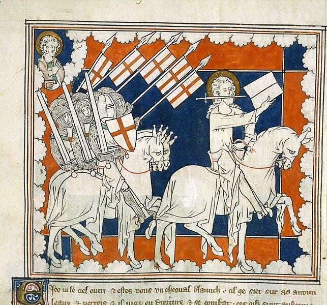 File:The Rider on a White Horse - Queen Mary Apocalypse (early 14th C), f.37 - BL Royal MS 19 B XV.jpg