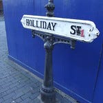 This is a road sign picture from the UK. It says "Holliday Street." If you didn't download it, you're not missing much, and if you're not id'ing birds by sight, you're missing nothing. This is a road sign picture from the UK. It says "Holliday Street." If you didn't download it, you're not missing much, and if you're not id'ing birds by sight, you're missing nothing.