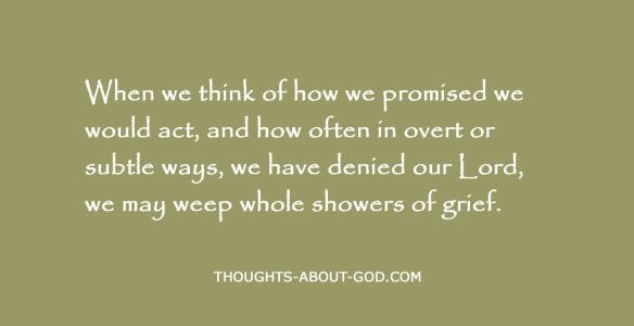 Tears of Repentance and Forgiveness - Daily Devotionals by Thoughts about God