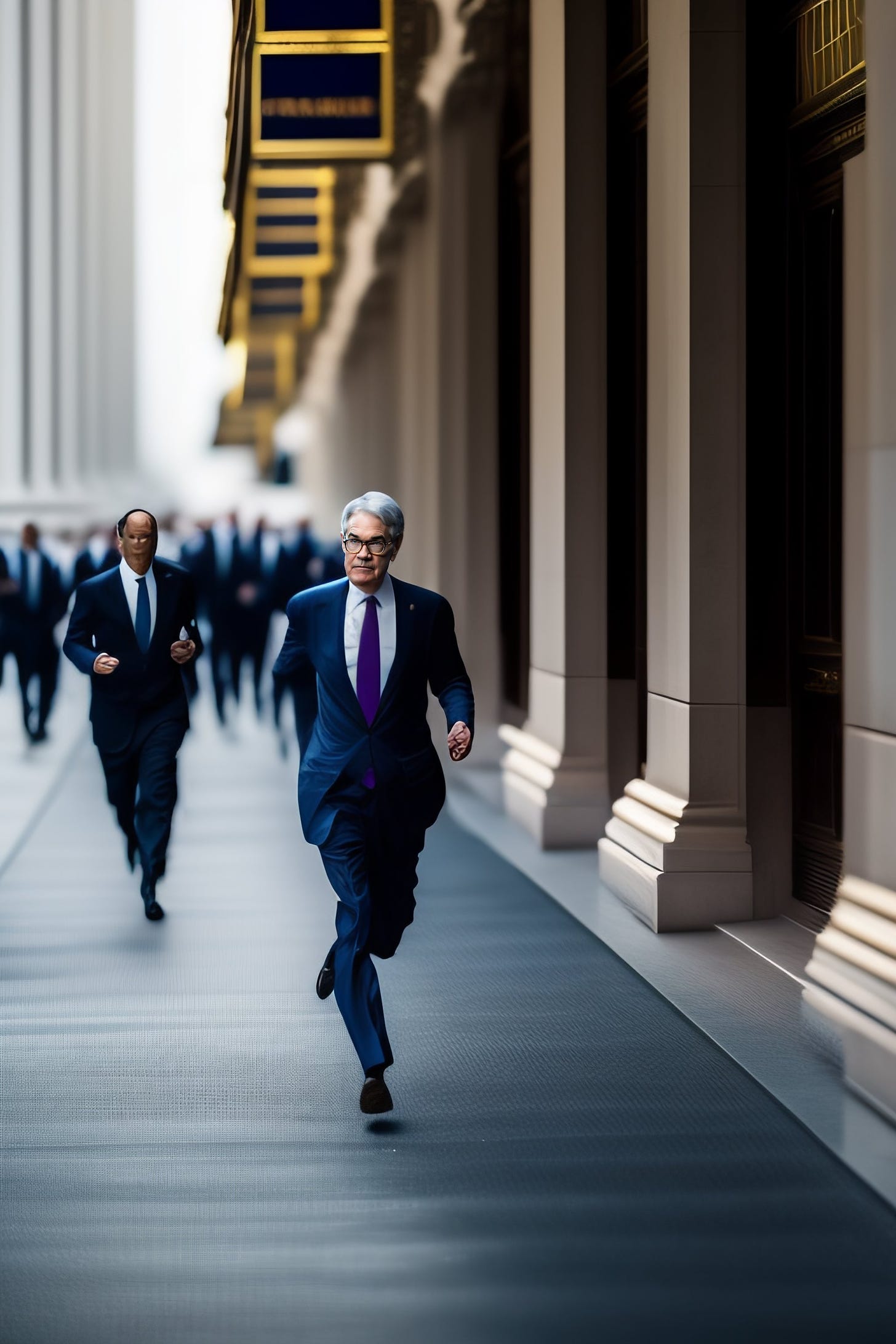 people chasing Jerome Powell in the new age of bank runs
