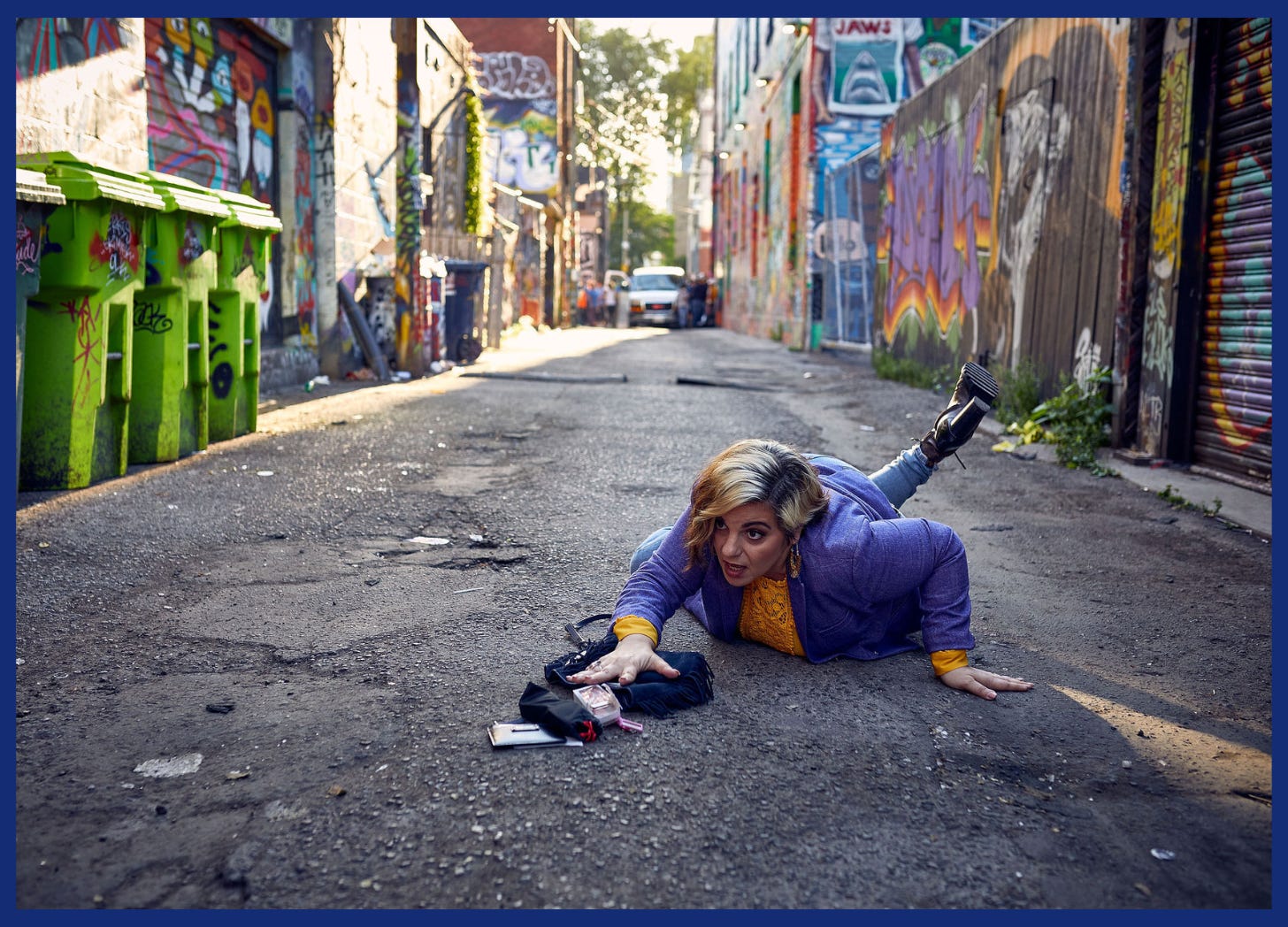 Stylish Autistic woman falls in an alley. Unmasking Autism Blog: I Kept Going When I Couldn't. Autistic Blog | Sensory needs: from inside Angela's Autistic mind