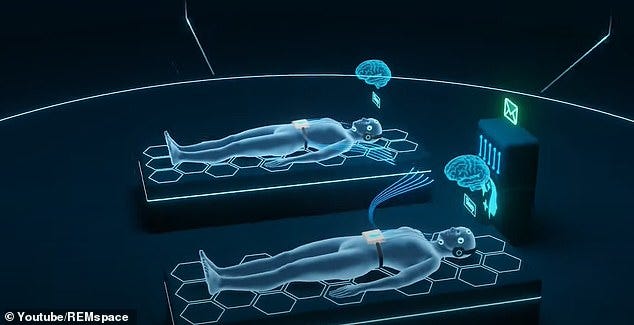 Two study participants slept in their homes while their brain waves were remotely tracked by the apparatus, which fed data into the server