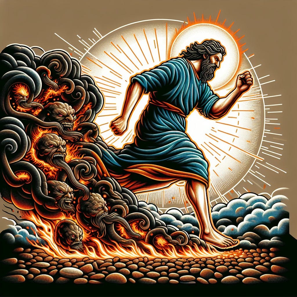 Habakkuk 3:5 - "Before him went the pestilence, and burning coals went forth at his feet."