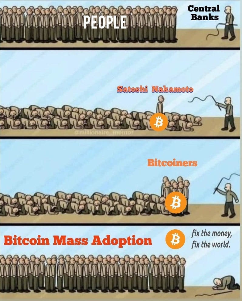 Bitcoin means freedom - meme