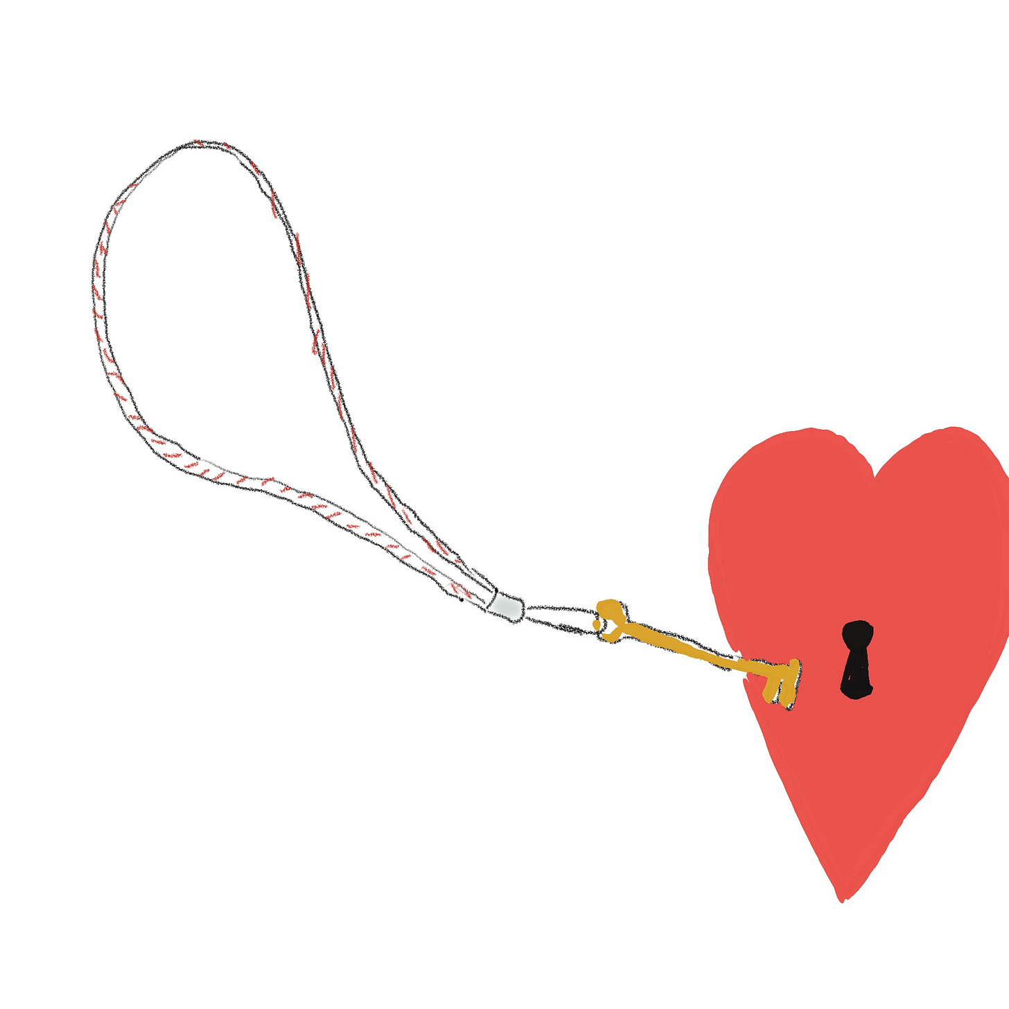 lanyard unlocks a heart