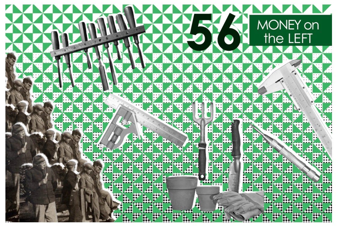 Promo image for Money on the Left episode 56: Tools for carpenters, gardeners, and whoever uses calipers—scientists? Engineers?