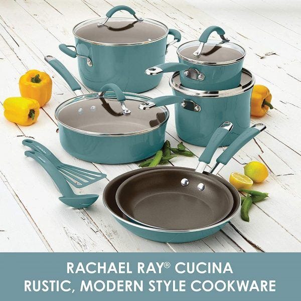 Rachael Ray 16344 Cucina Nonstick Cookware Pots 2019 hottest holiday kitchen cook gifts