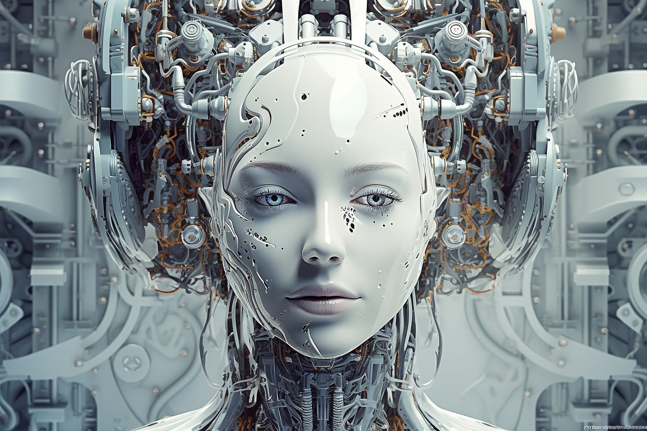 Ai Generado, Cyborg, Robot, Futuro