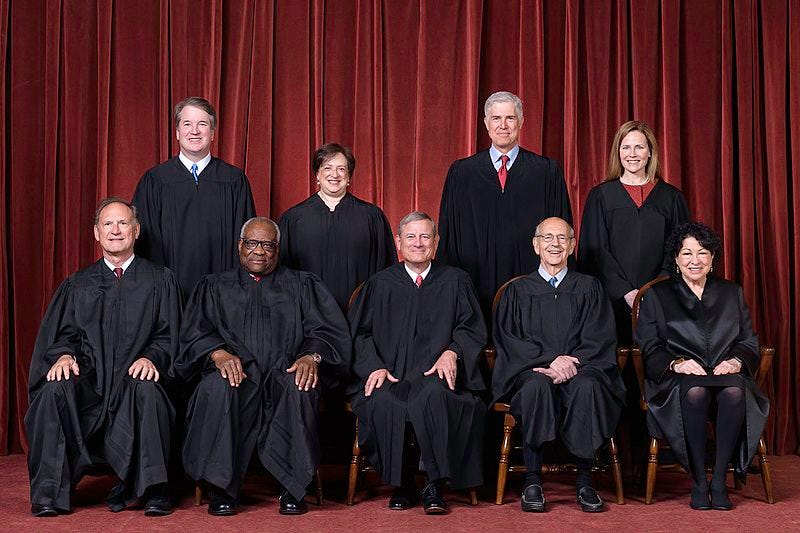 File:Supreme Court of the United States - Roberts Court 2020.jpg