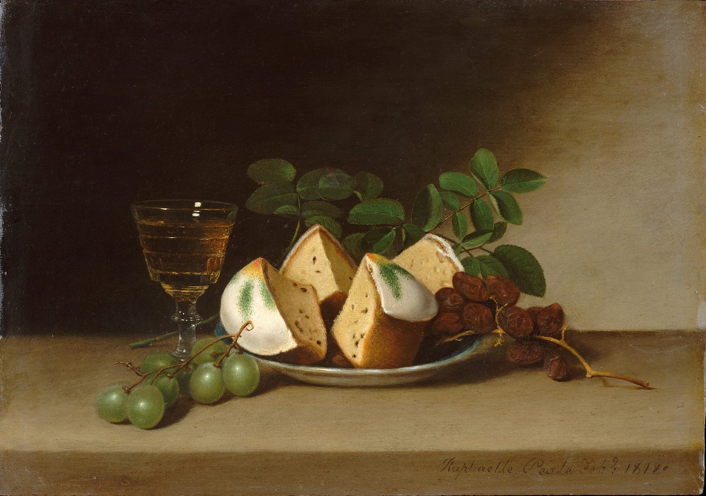 Still Life with Cake by Raphaelle Peale (1818)