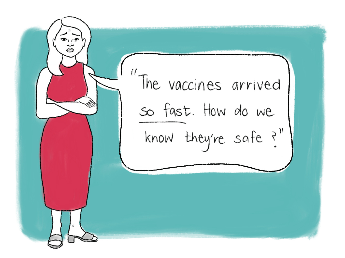 Vaccination comic scene 16. Read the transcript below.
