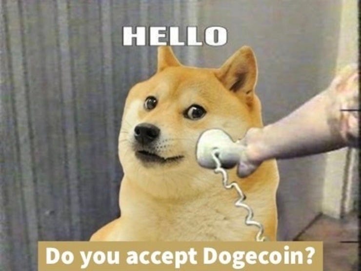 Dogecoin is being accepted as payment for products, services, and even plane flights