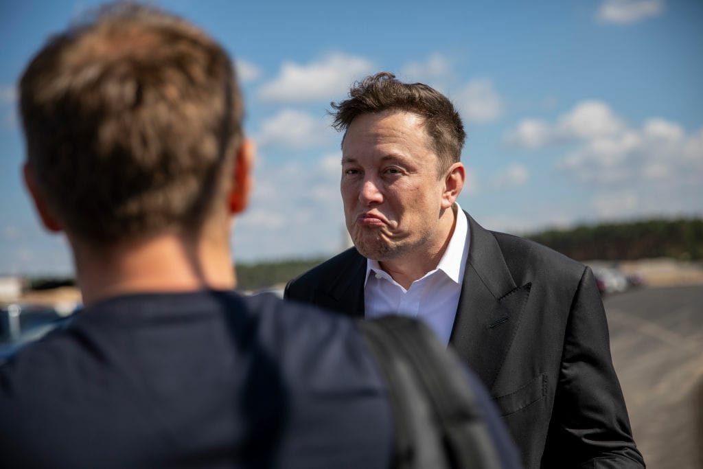 Unhappy Elon