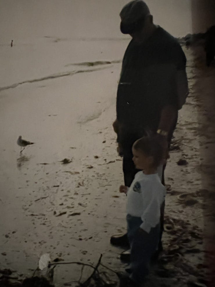 My dad with Brianna in the late 90’s visiting our beloved Sanibel Island 