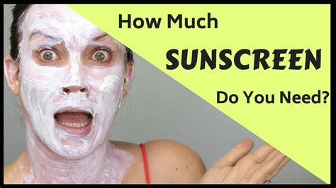 How much SUNSCREEN do you REALLY need - How to apply spf - prevent ...