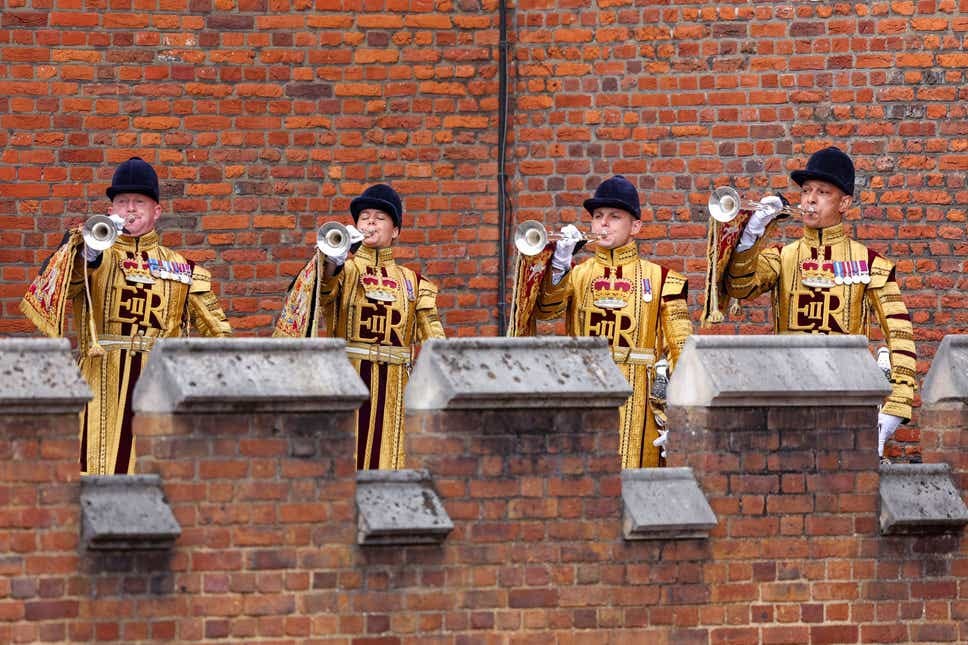 Trumpet fanfare amid precise pageantry for public proclamation of King's  reign | Evening Standard