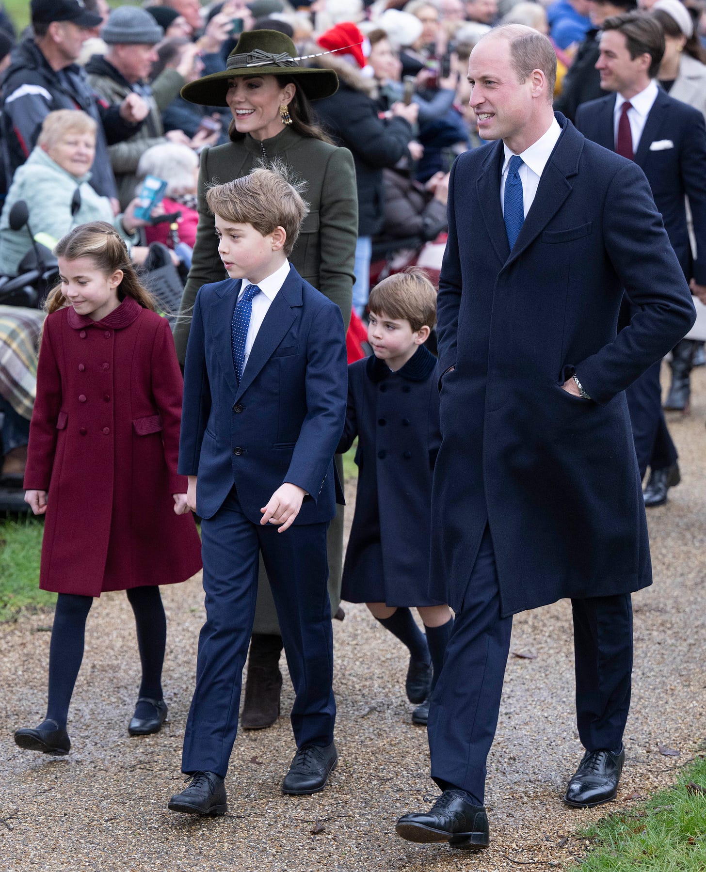 wales family step out for christmas at sandringham in 2022