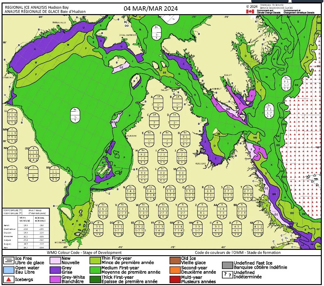 Hudson-Bay-regional-weekly-sea-ice-stage-of-development-2024-March-4.webp