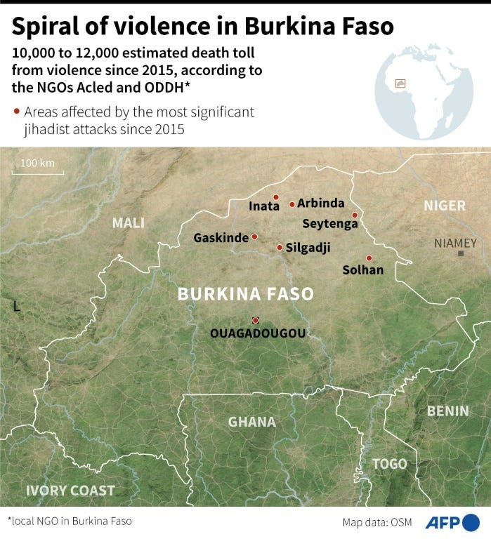 Burkina Faso: at least 51 soldiers killed in jihadist attack on Friday
