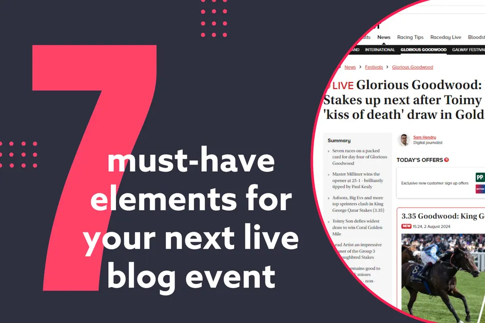 7 must-have elements for your next live blog event