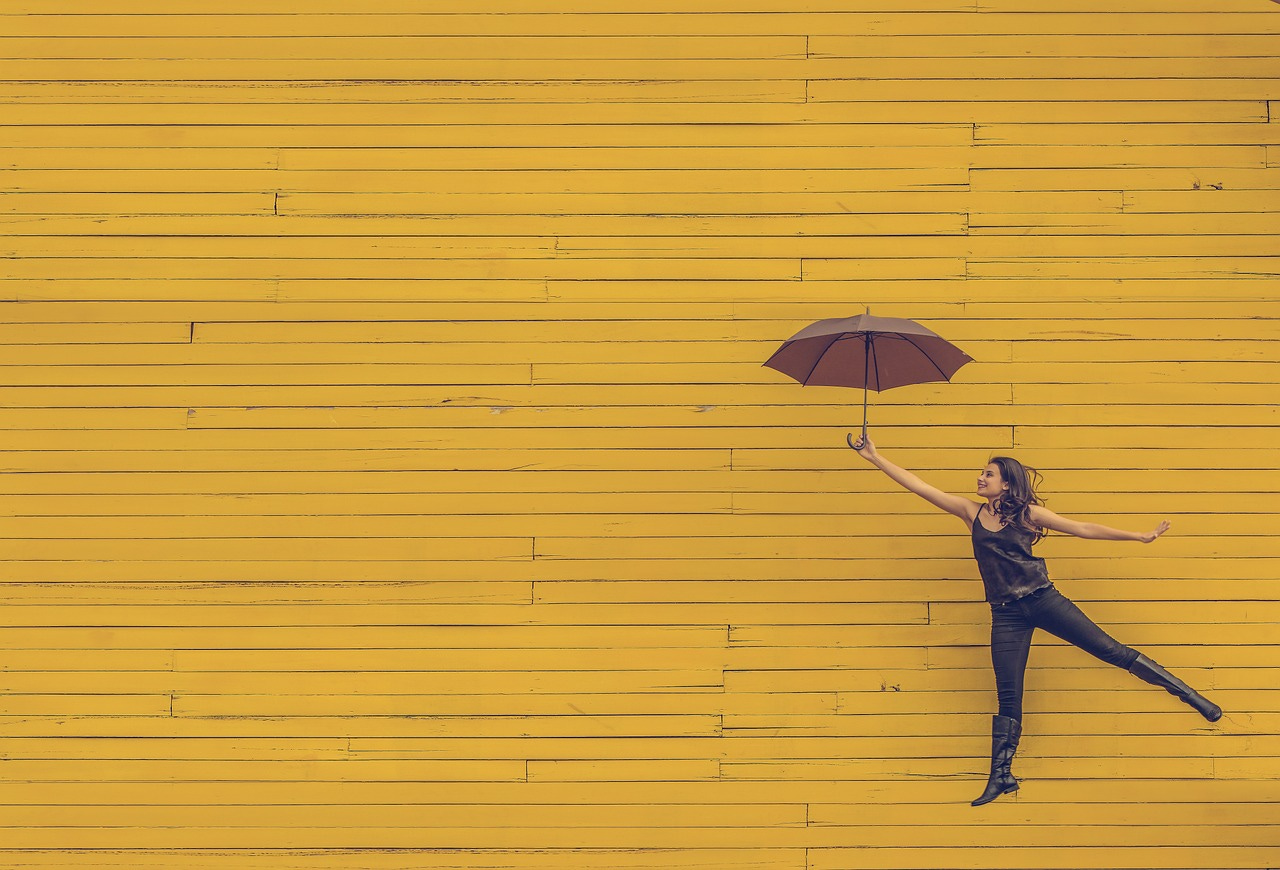 Free Woman Umbrella photo and picture