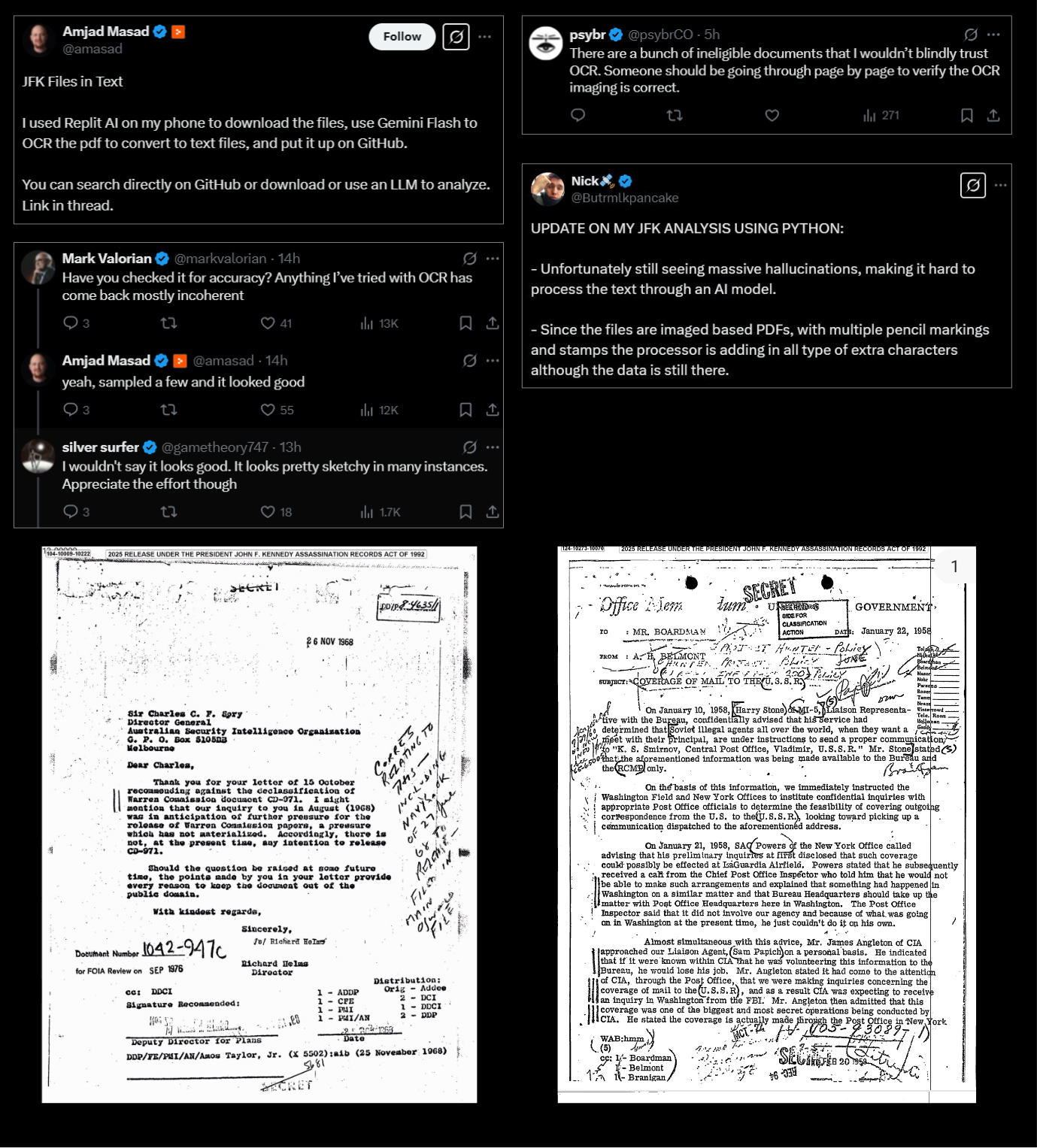 OCR Difficulty With JFK PDF Documents