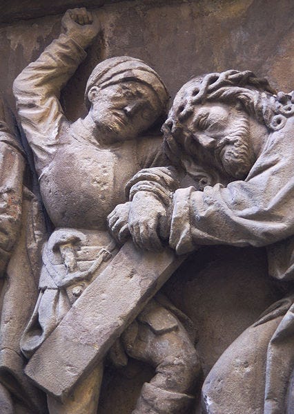 File:Bamberger Kreuzweg Station 2 Jesus wird geschlagen.jpg