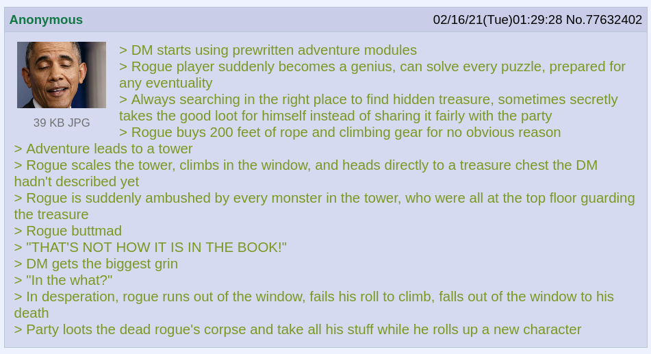 Worst D&D players ever, part 4 : r/DnDGreentext