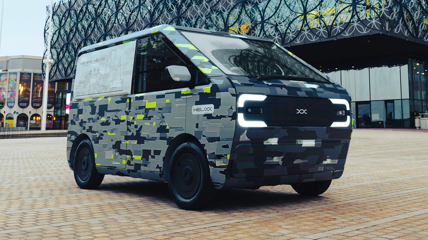 This 3D printed delivery van is the first of a full range of Helixx  commercial vehicles | Top Gear