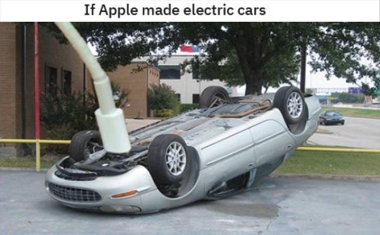 Smilin' Wizard on Twitter: "Charging. #apple #electric #car #cars #meme # memes https://t.co/NwihV6ifzW" / Twitter