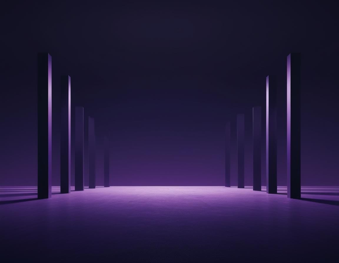 ops art. a surreal place, in a calm dark purple tone, minimalist, spacious