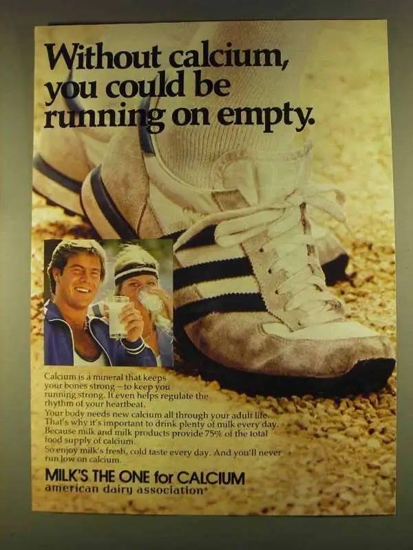 1980 American Dairy Association Ad - Running On Empty | eBay