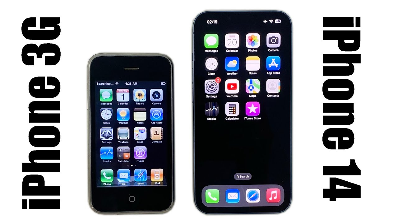 iPhone 14 vs iPhone 3G - iOS 4 vs iOS 16 - SPEED TEST - YouTube