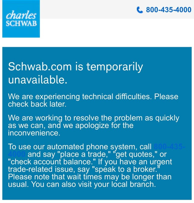 Schwab down : r/Schwab