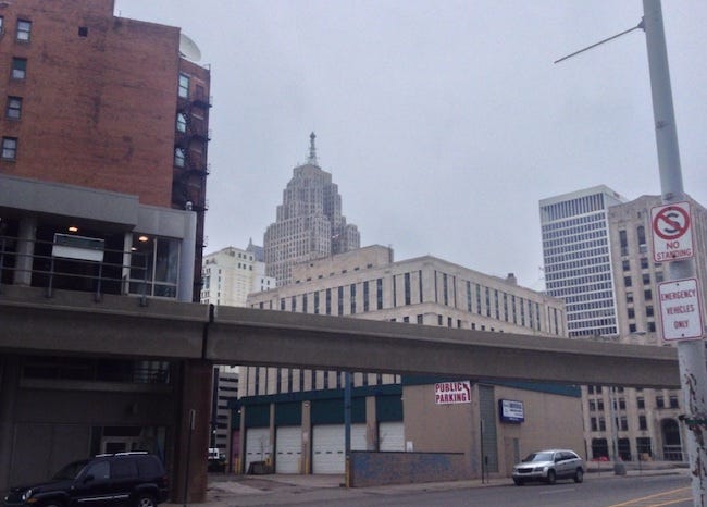 Brutal architecture in Detroit