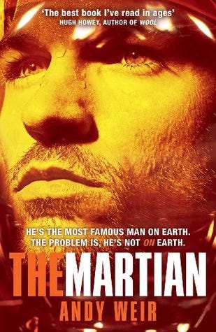 Cover for the book "The Martian" by Andy Weir