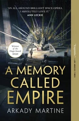 A Memory Called Empire cover, by Arkady Martine