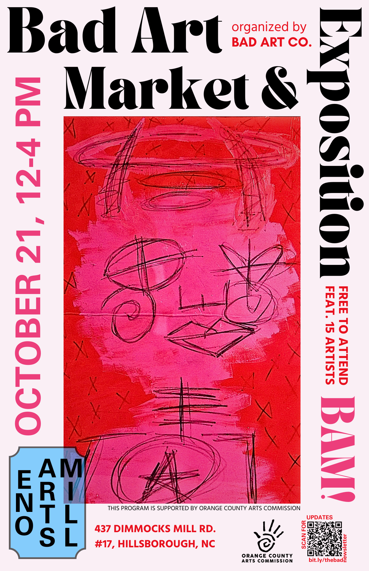 Bad Art Market & Expo promo poster.