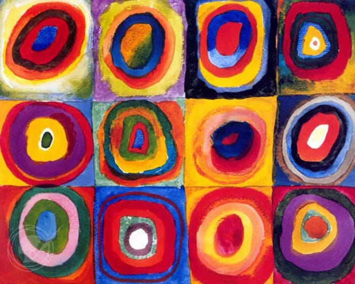Squares with Concentric Rings by Wassily Kandinsky Reproduction For Sale |  1st Art Gallery